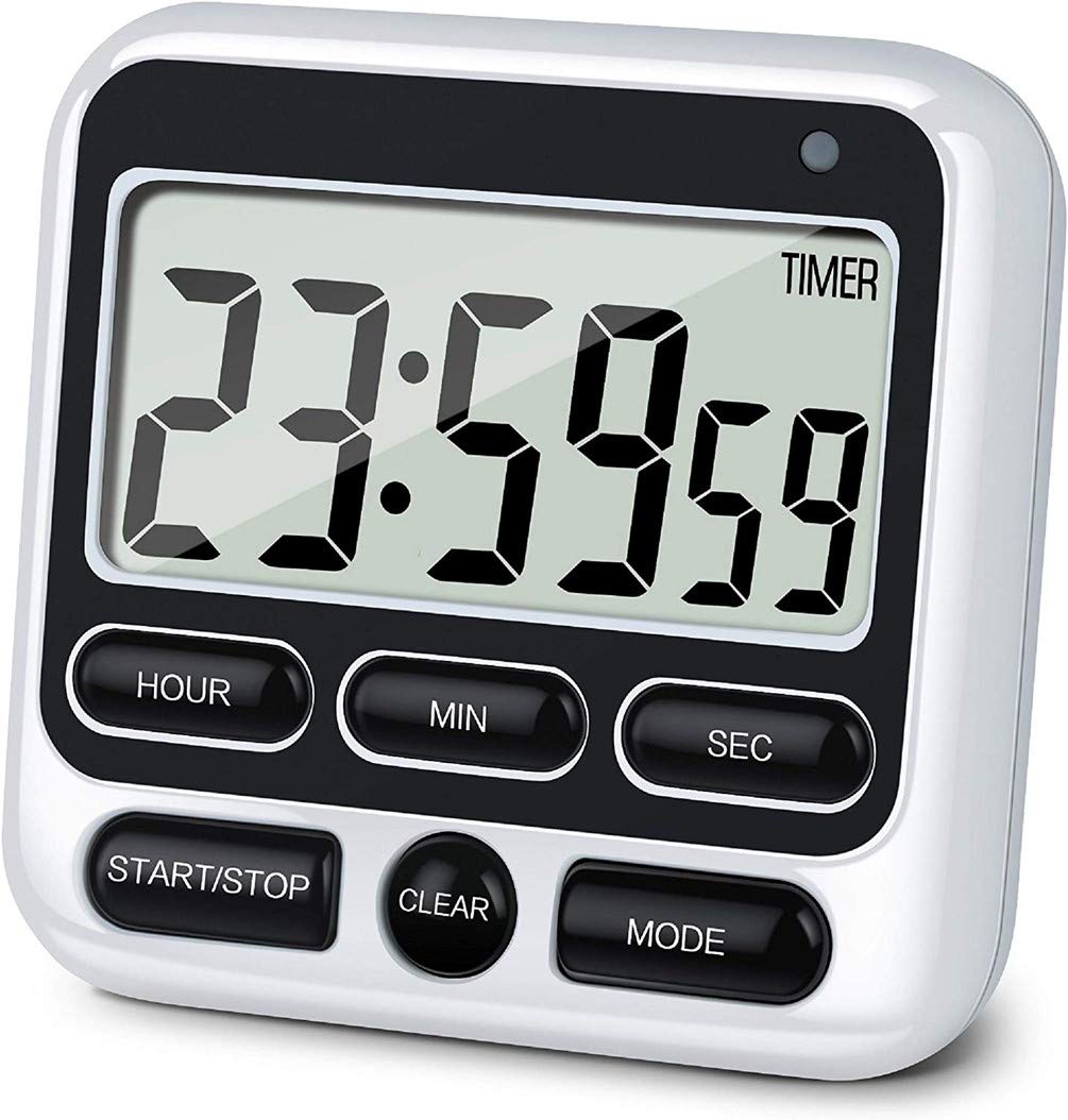 Upgraded Digital Kitchen Timer, ON/OFF Switch, 12/24 Hour