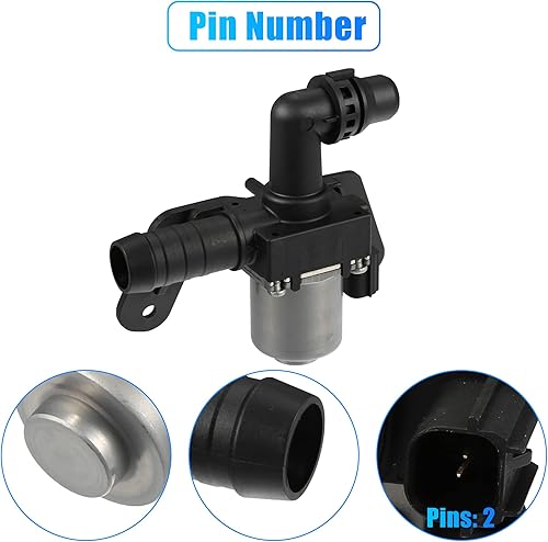 Miniatura 7 de X AUTOHAUX CV6118495 CV61-18495 Electroválvula de control del calentador de motor para Ford Escape 2013 2014 2015 2016 2017 2018 2019