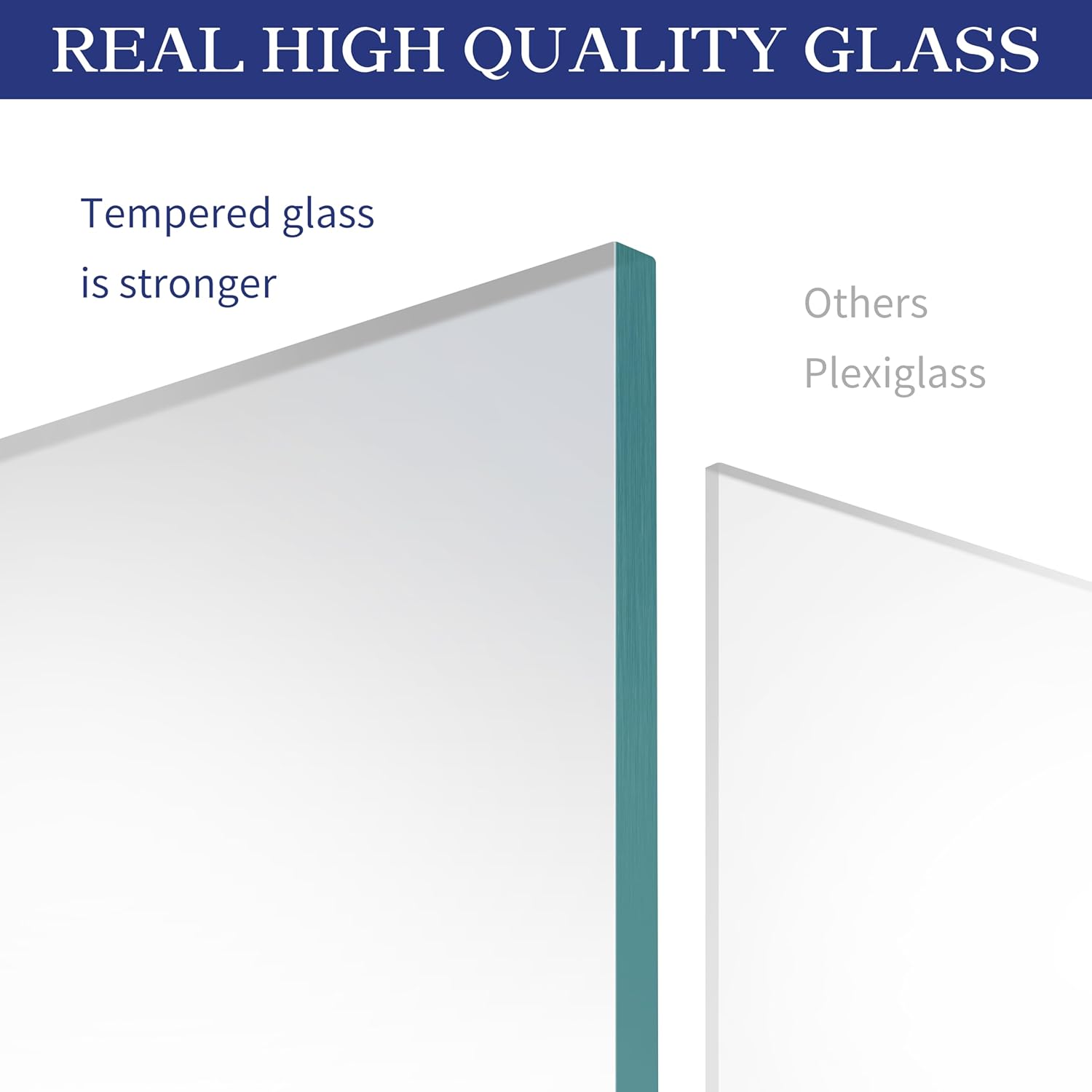 An&He 8x10 Picture Frame Set of 2, Brown Wood Grain Photo Frame for Wall Mounting or Tabletop Display