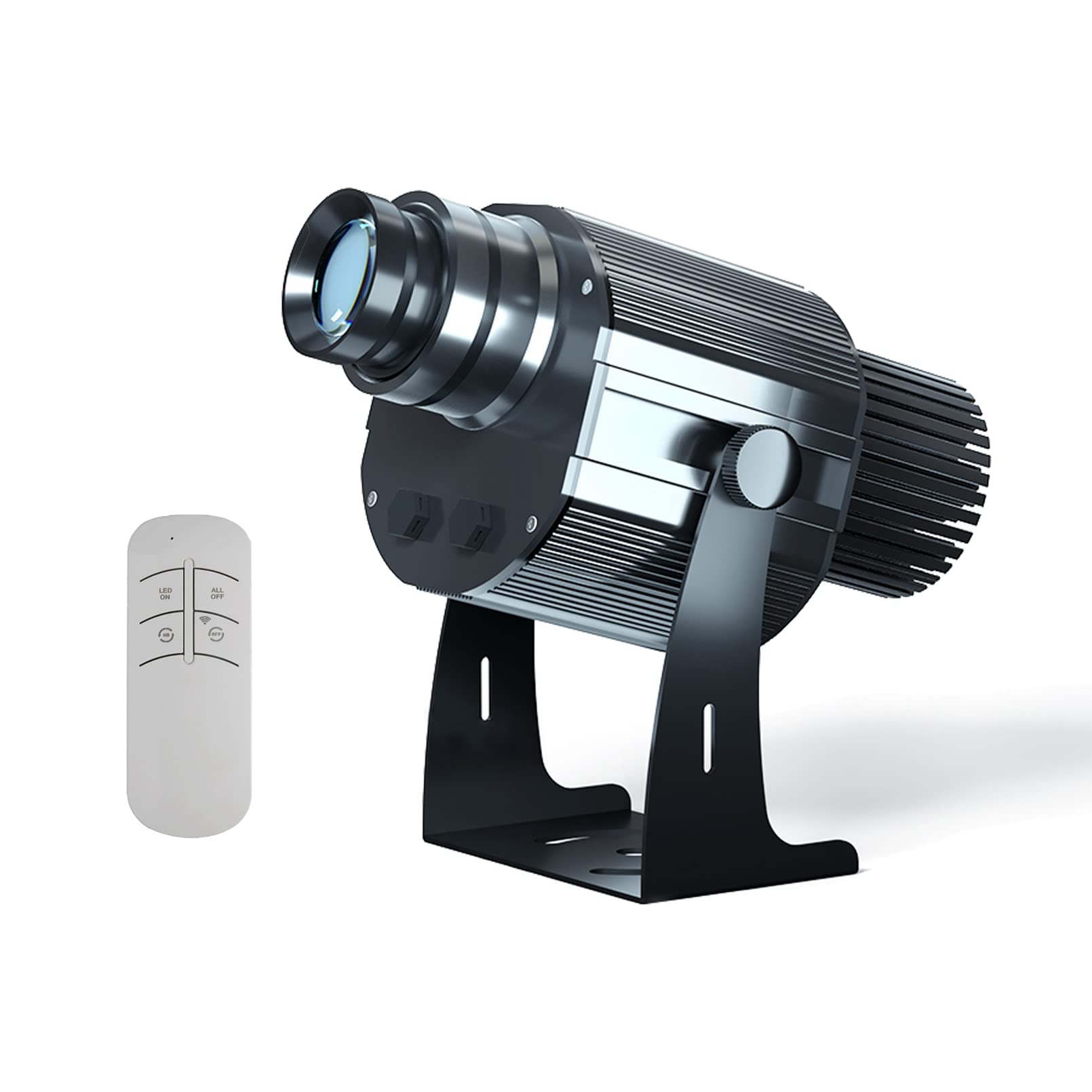50W GOBO Logo Projector - GO -Projektor, einschließlich maßgefertigter Gobos für Hotel Car Wash Company Store Hochzeit Werbung im Freien im Freien,Schwarz