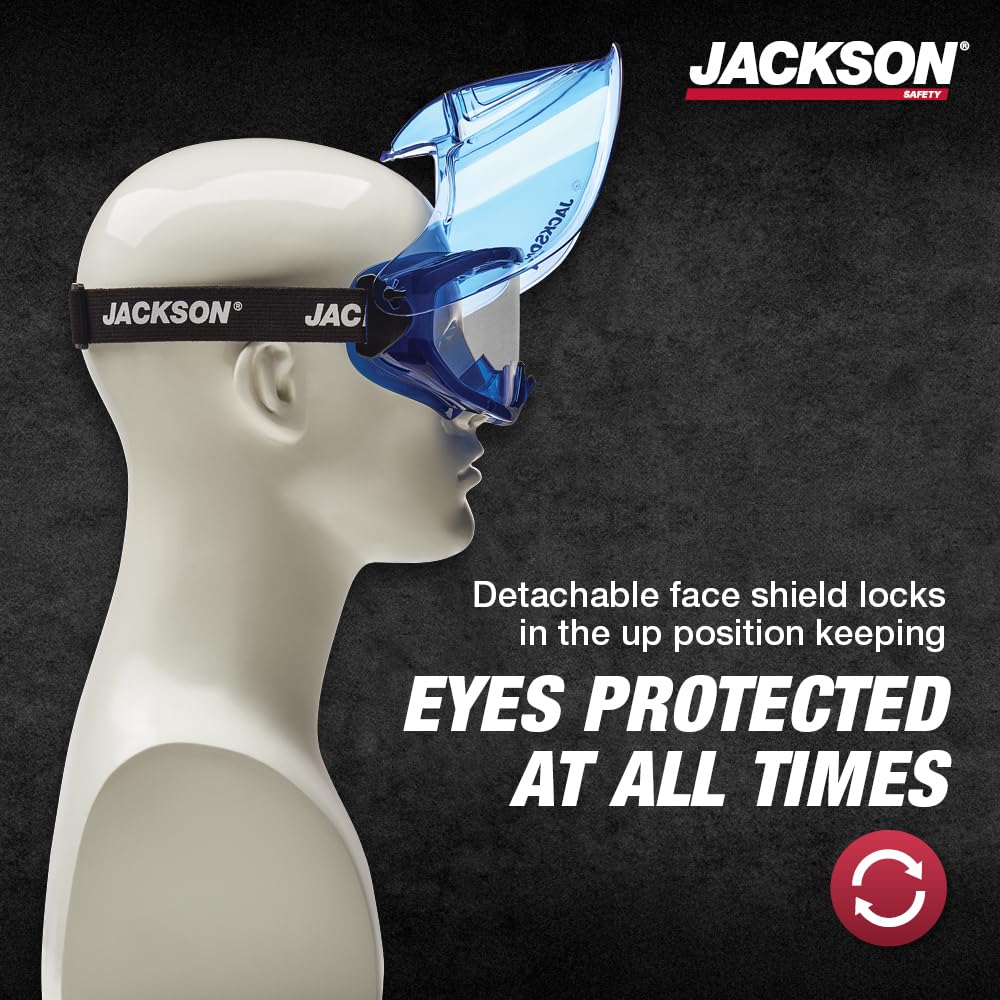 Jackson Safety Goggles with Face Shield - ANSI Z87.1 -5