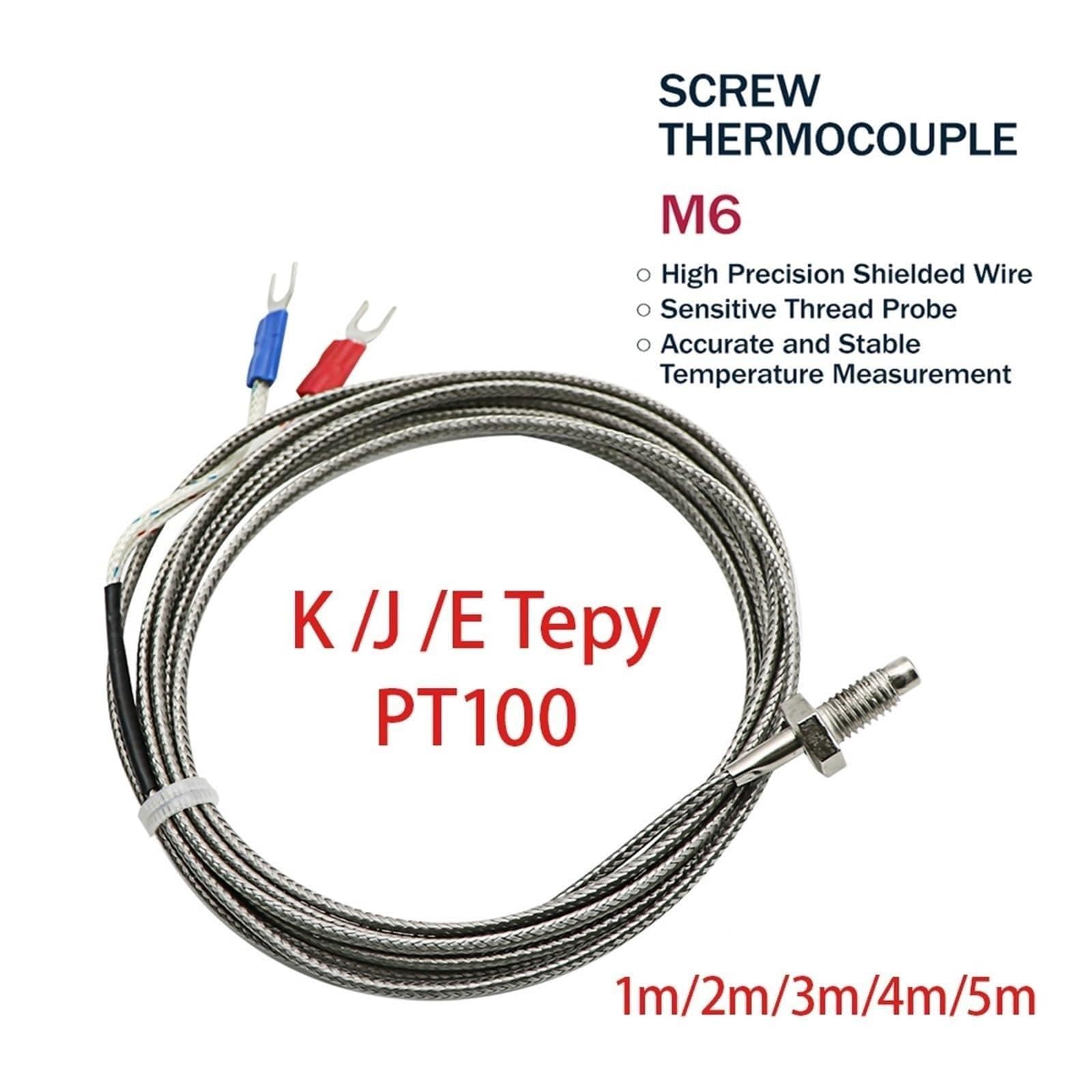 Sensore di temperatura M6 in acciaio inossidabile KJE PT100