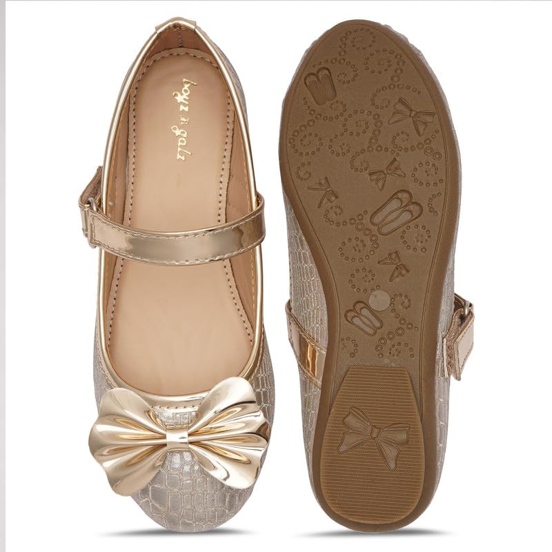 Image of BALLERINAS Kids - Footwear For Girls Comfortable Casual & Function | PU - Material |Design - BG5112| Closure- Velcro