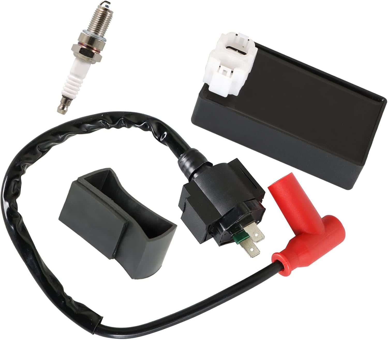 Silscvtt Ignition Coil CDI Box Spark Plug Replacement for Honda Foreman 450 TRX450 1998-2004 30410-HN0-A01