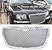 Para la edición de accesorios originales, la parrilla para el Chrysler 300 / 300C (2005-2010), la parrilla cubierta decorativa para radiadores de automóviles, opcional negro y plata, negro,dinero
