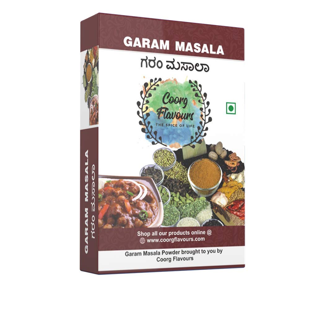 Coorg FlavoursGaram Masala, Pure Spice Mix, The Spice of Life No Preservatives, (100 g)