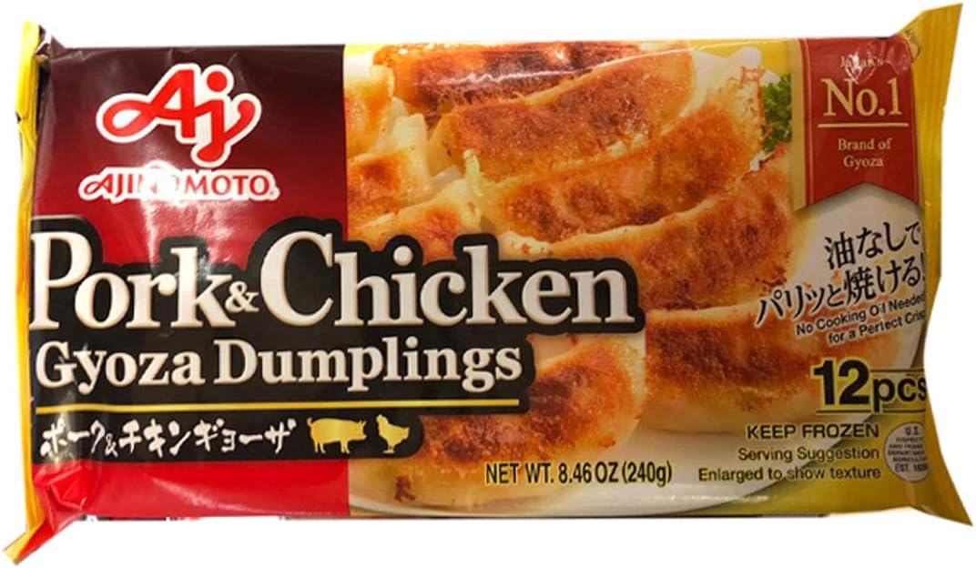 Ajinomoto Pork and Chicken Gyoza Dumplings (12pcs) - 8.46oz (Pack of 2)