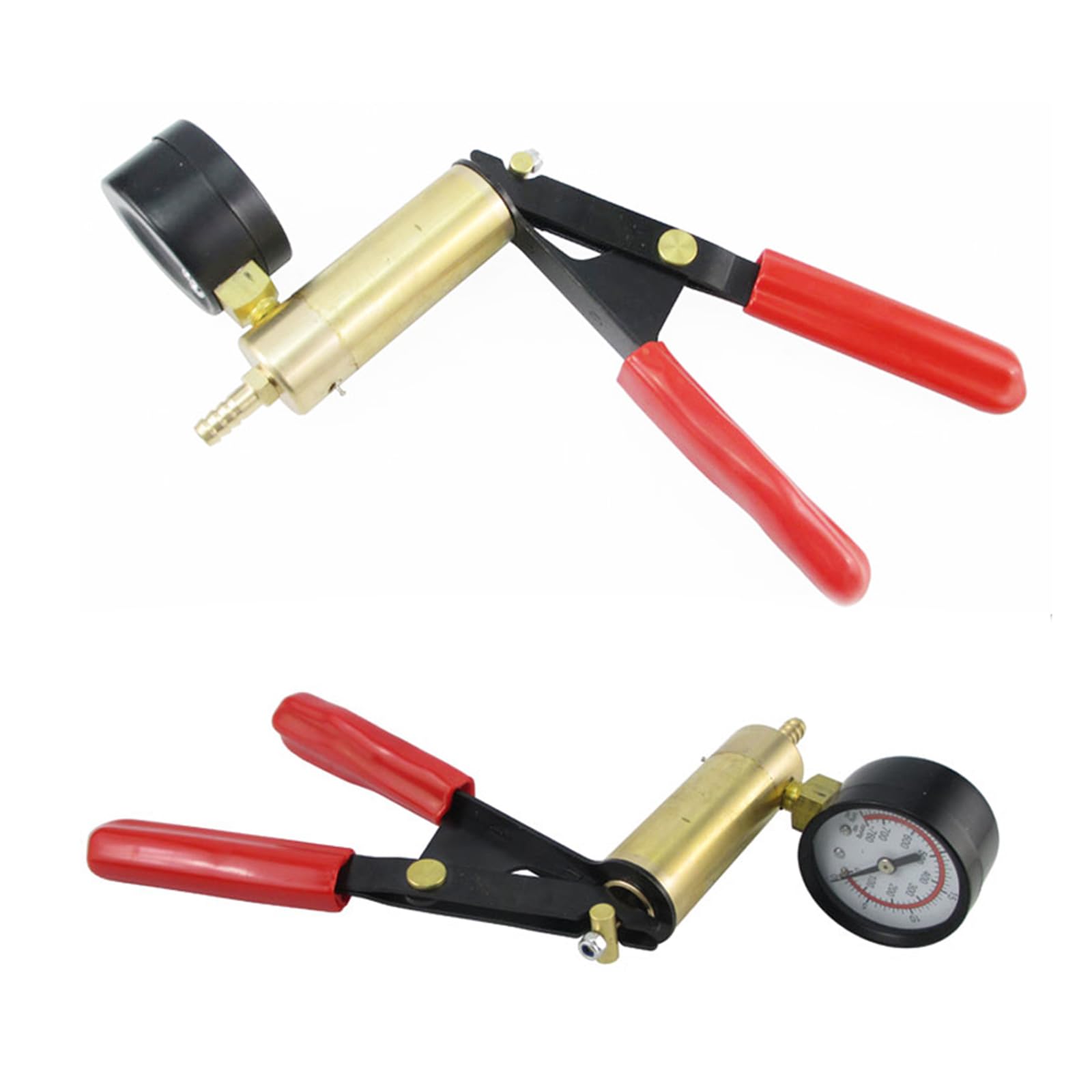 Pompa per Vuoto Manuale con Manometro Pistola di Aspirazione Portatile per Spurgo dell'olio del Liquido Dei Freni dell'auto, Manutenzione dell'aria Condizionata Ed Estrazione Dei Fluidi
