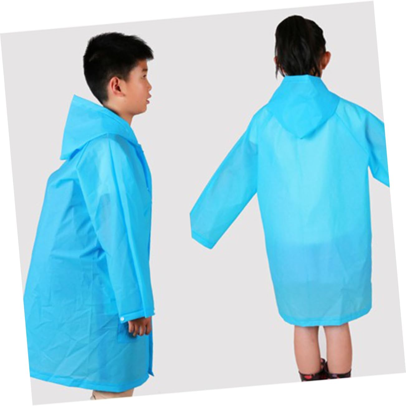 Boys and Girls Raincoat Hood Rain Poncho for Boys Girls Raincoat for Outdoor