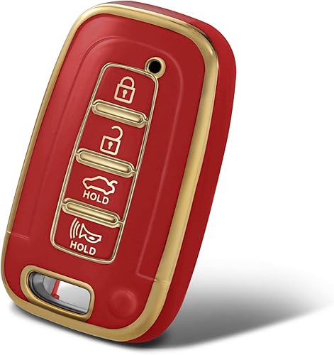 Miniatura 1 de Funda protectora de TPU para llavero inteligente compatible con Hyundai Azera Elantra GT EQUUS Genesis Coupe Santa FE Sonata Tucson Veloster KIA