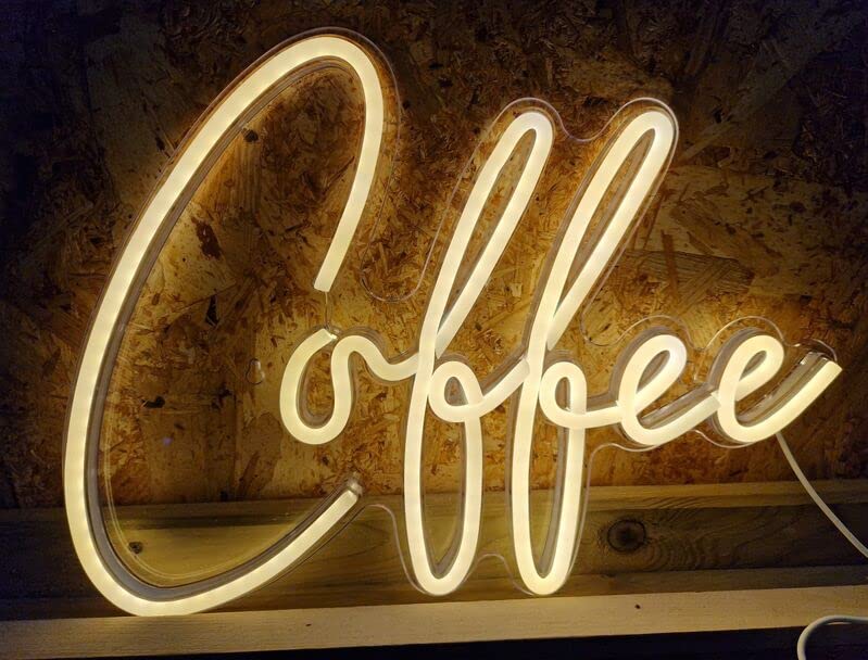 Cartel led decoración exterior Coffee 40.5 x 30 cm