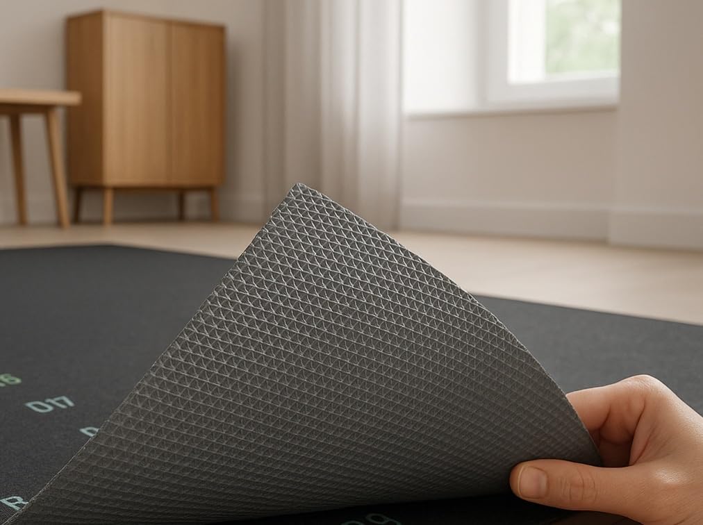 Studio M - Tapis de fléchettes avec Oche 57x270 cm – pour fléchettes en Acier – avec Ligne de Lancer, à partir de 237 cm - avec Tableau de Checkout – antidérapant – Noir