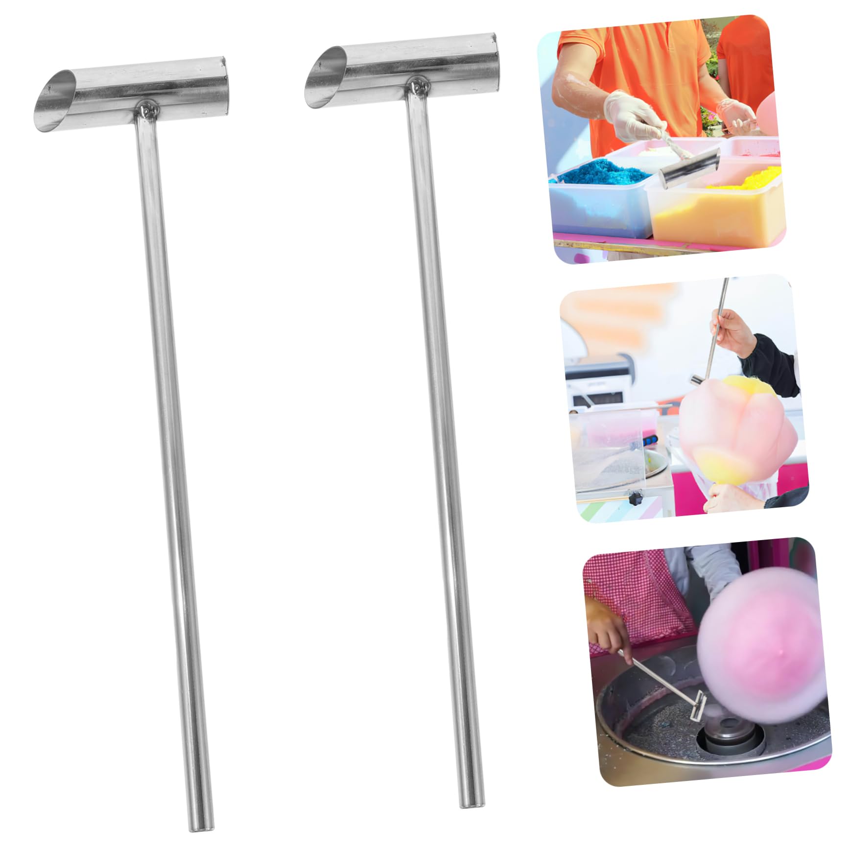 2Pcs Marshmallow Sugar Scoopers Convenient Household Scoop for Marshmallow Making Ergonomic Design for Candy and Sugar Use
