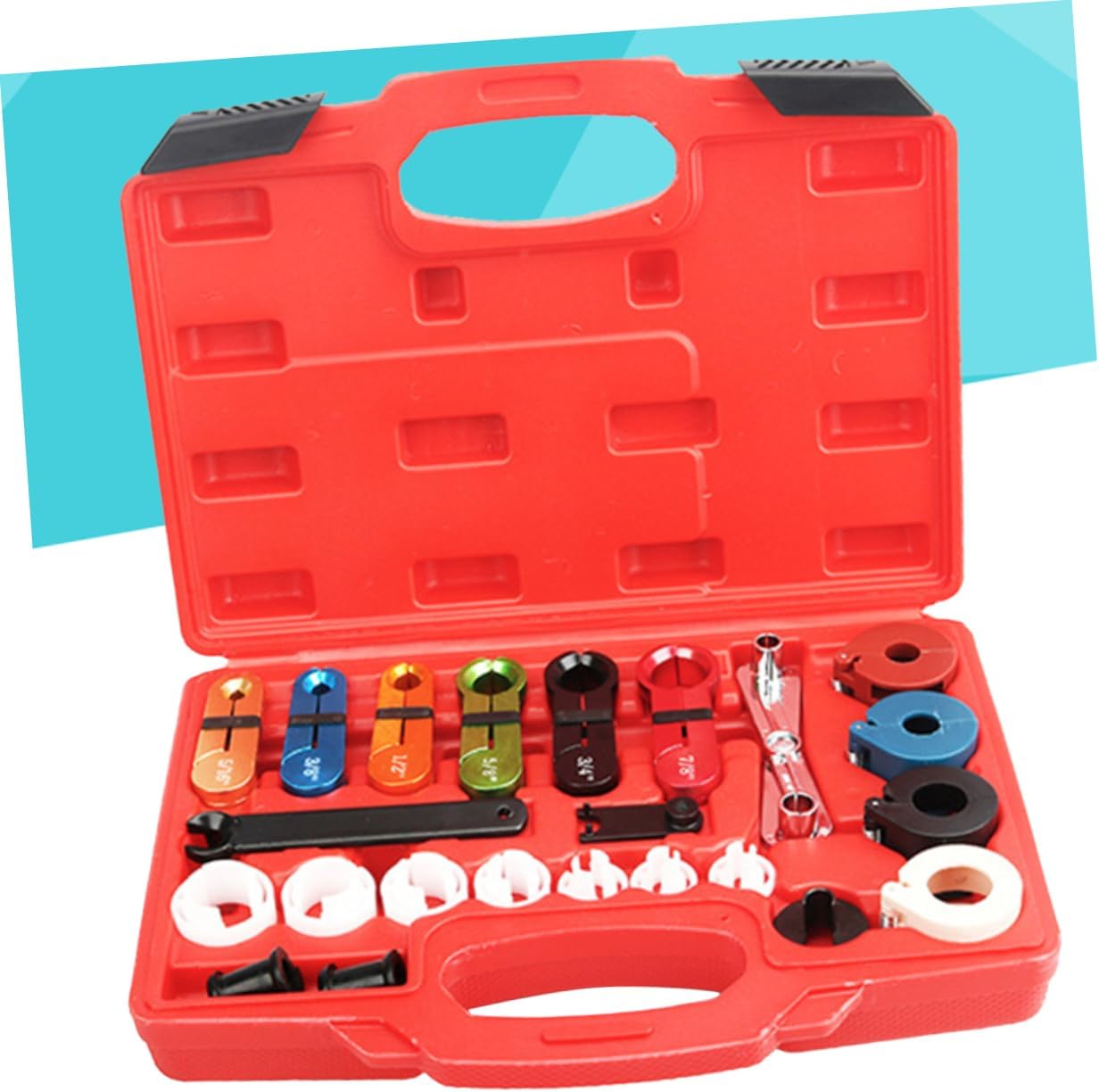22pcs Automotive Line Quick Disconnect Tool Set Color Coded Disconnects for Transmission Line Accessories for Automotive Maintenance and Repairs
