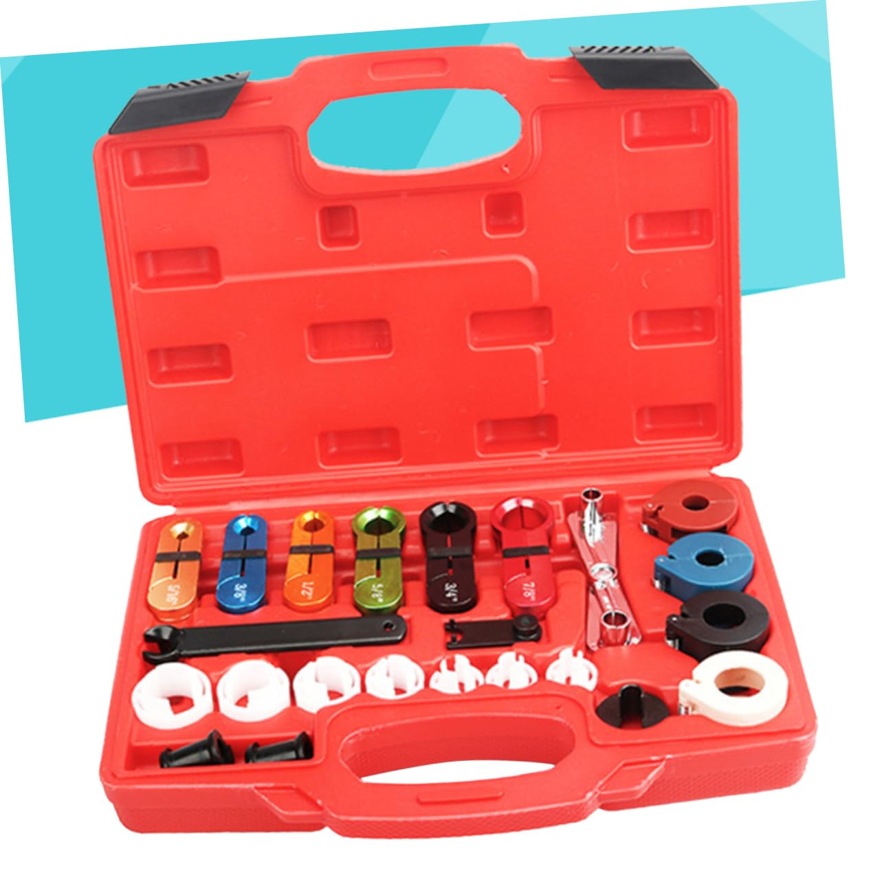 Ciieeo 22Pcs Fuel Transmission Line Disconnect Tool Kit Automotive Quick Disconnect for Fuel Lines Color Coded for Durable Easy to Use