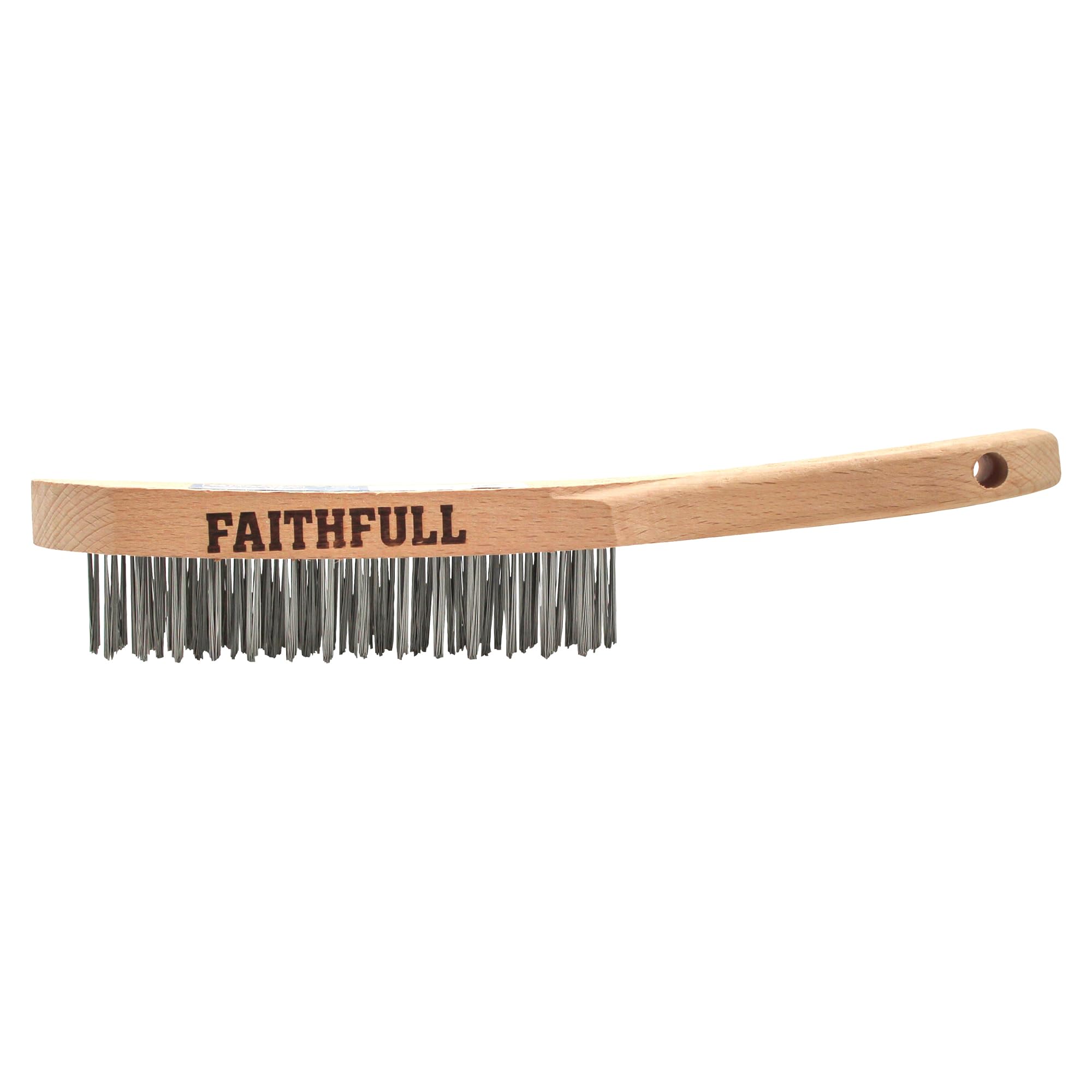 Faithfull 680/S4 Heavy-Duty Stainless Steel Scratch Brush - 4 Row