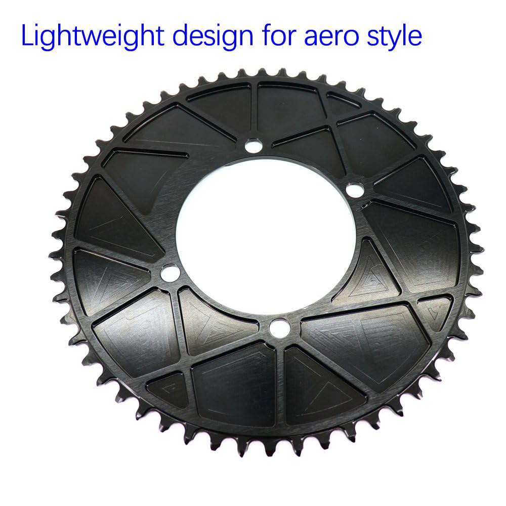 Platos para Bicicletas Plato Redondo for Bicicleta 110 BCD 34T a 60T for de Carretera 110bcd 4 Tornillos Unisex