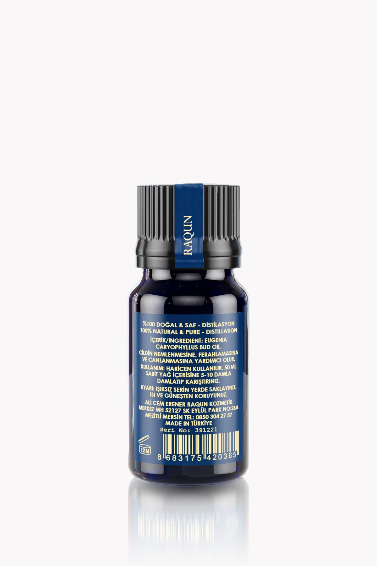 RAQUN Karanfil Uçucu Yağı 10ml%100 Saf ve Doğal İçerik