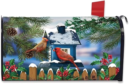 Miniatura 8 de Winter Christmas on The Farm - Funda de gran tamaño para buzón - De gran tamaño Briarwood Lane