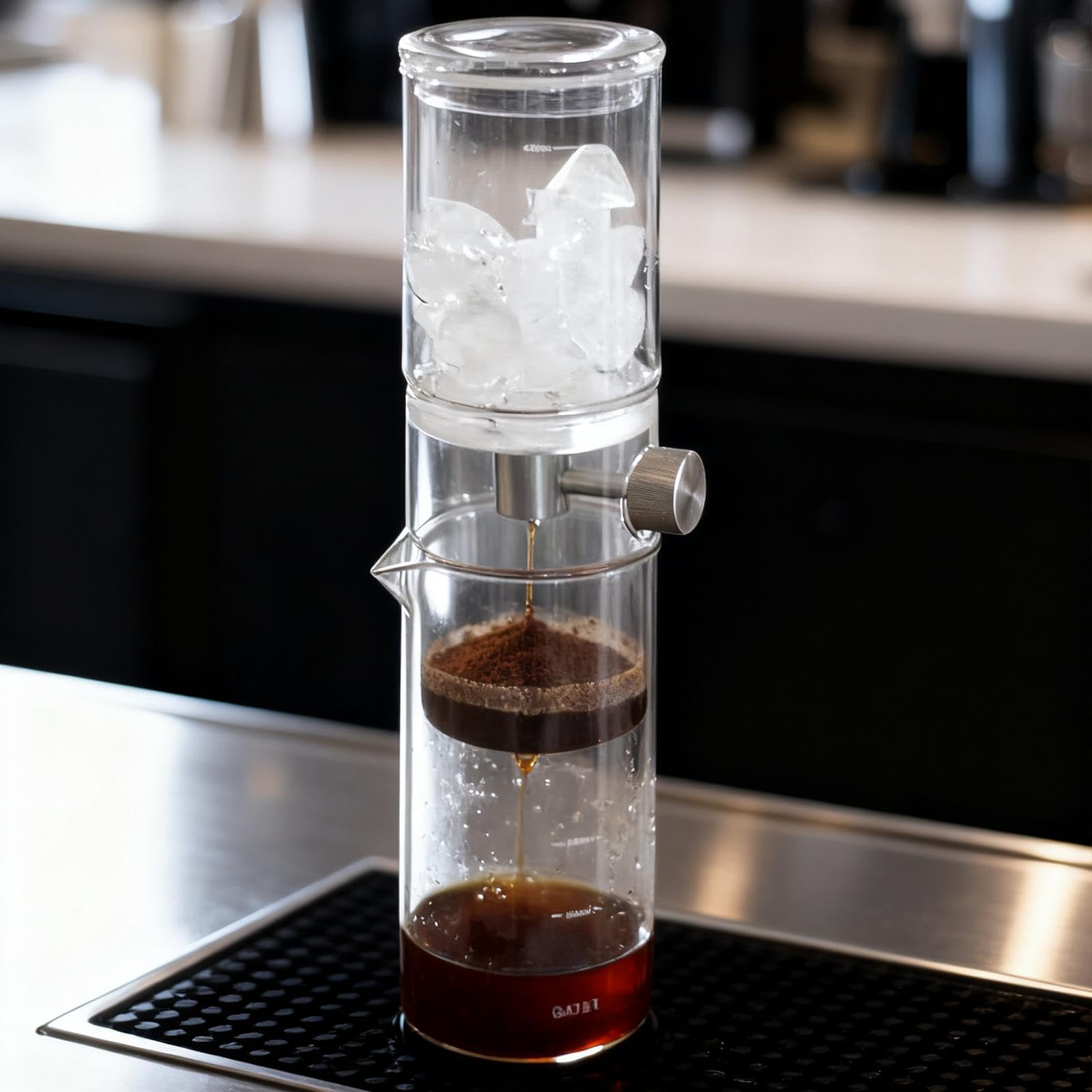Cafetera Fría Compacta De Cristal Borosilicato | preparación manual, sabor suave, ideal para verano, ahorra espacio