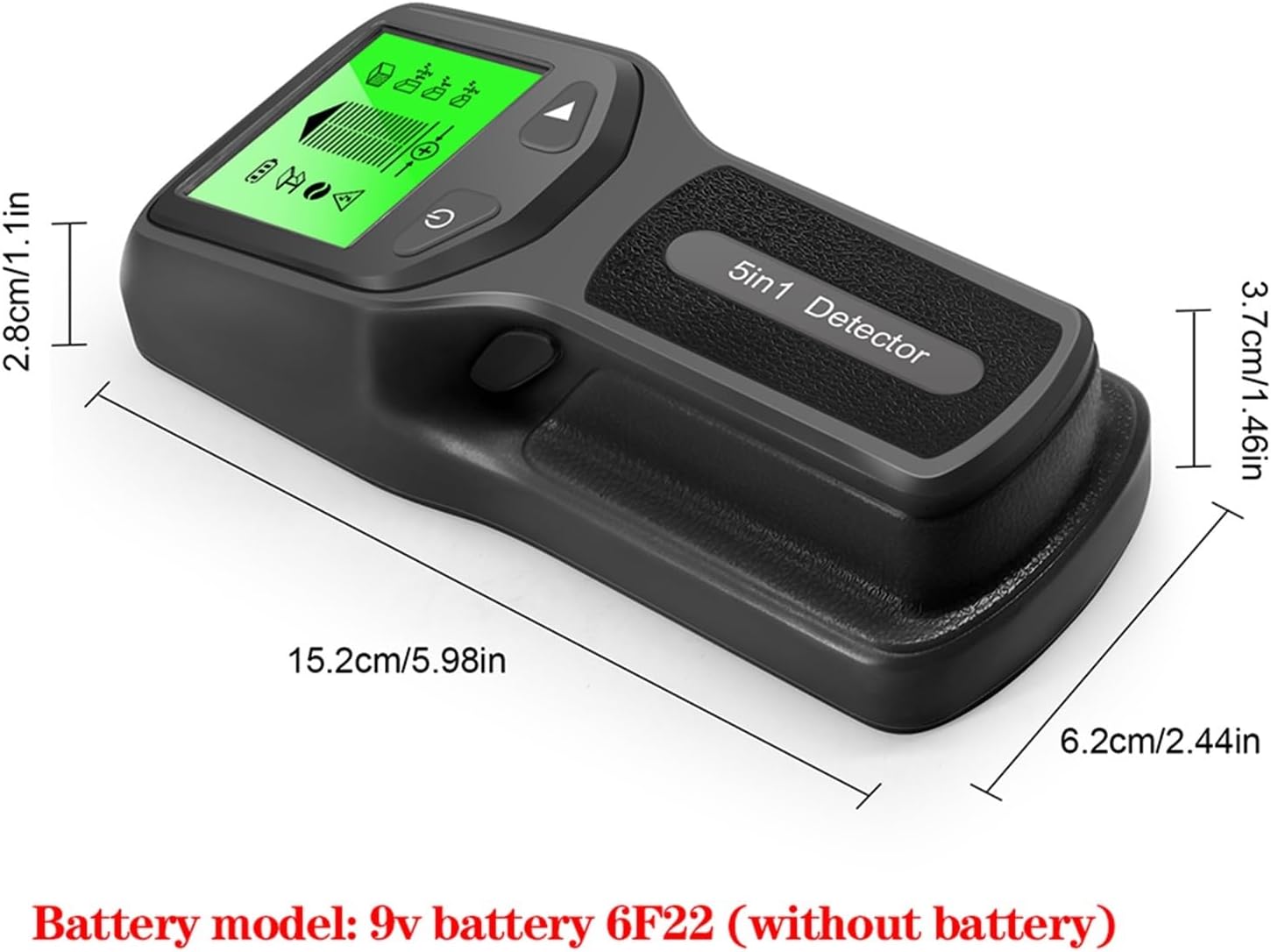 stud finder, Stud Finder Wall Scanner 5 in 1 ​Electronic Wall Detector Finders Multifunctional Handheld Metal Detector Finder Electronic Measuring Instrumen(Black)