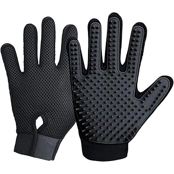 pet shedding and grooming glove