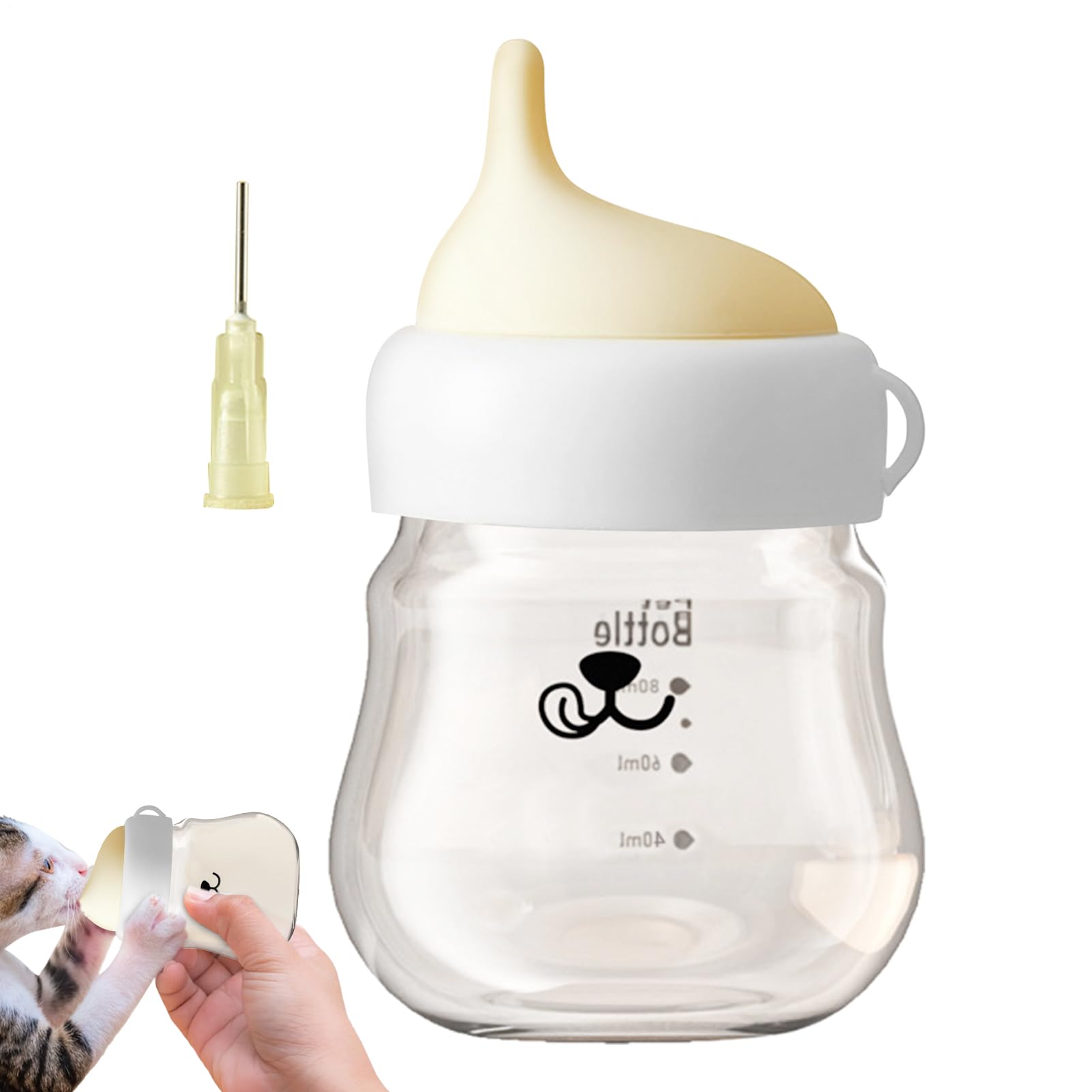Bouteille d'allaitement de chaton - Adopraison de lait de chiot, bouteille d'animaux anti-coketing | Bouteille de lait petit animal, biberon antidérapant pour chatons, chiots et bébés animaux, nourris