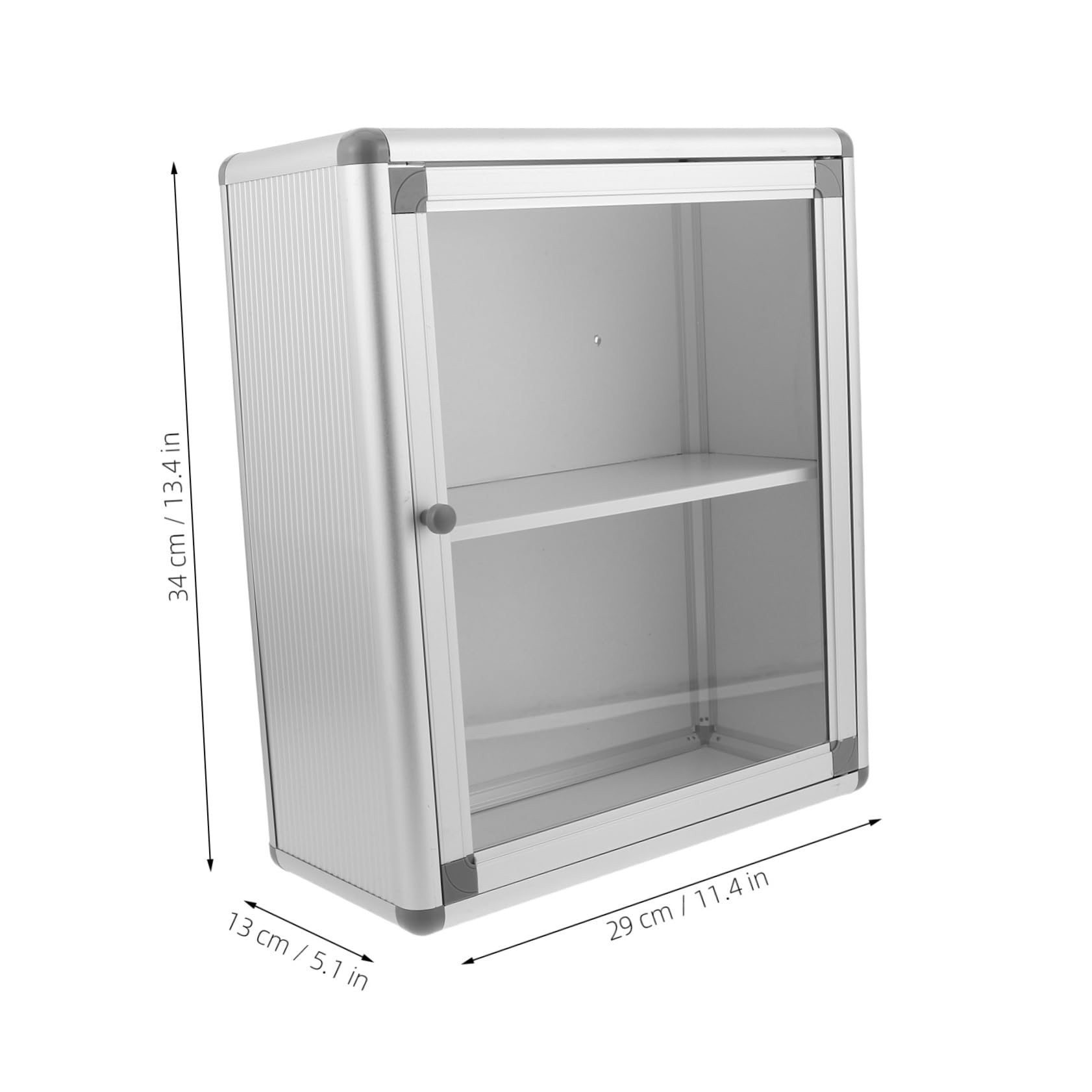 Cabilock Botiquín Montado Pared para Almacenamiento de Medicamentos con Ventana Transparente, Diseño Ahorro de Espacio y Fácil Instalación para Baño y Oficinas