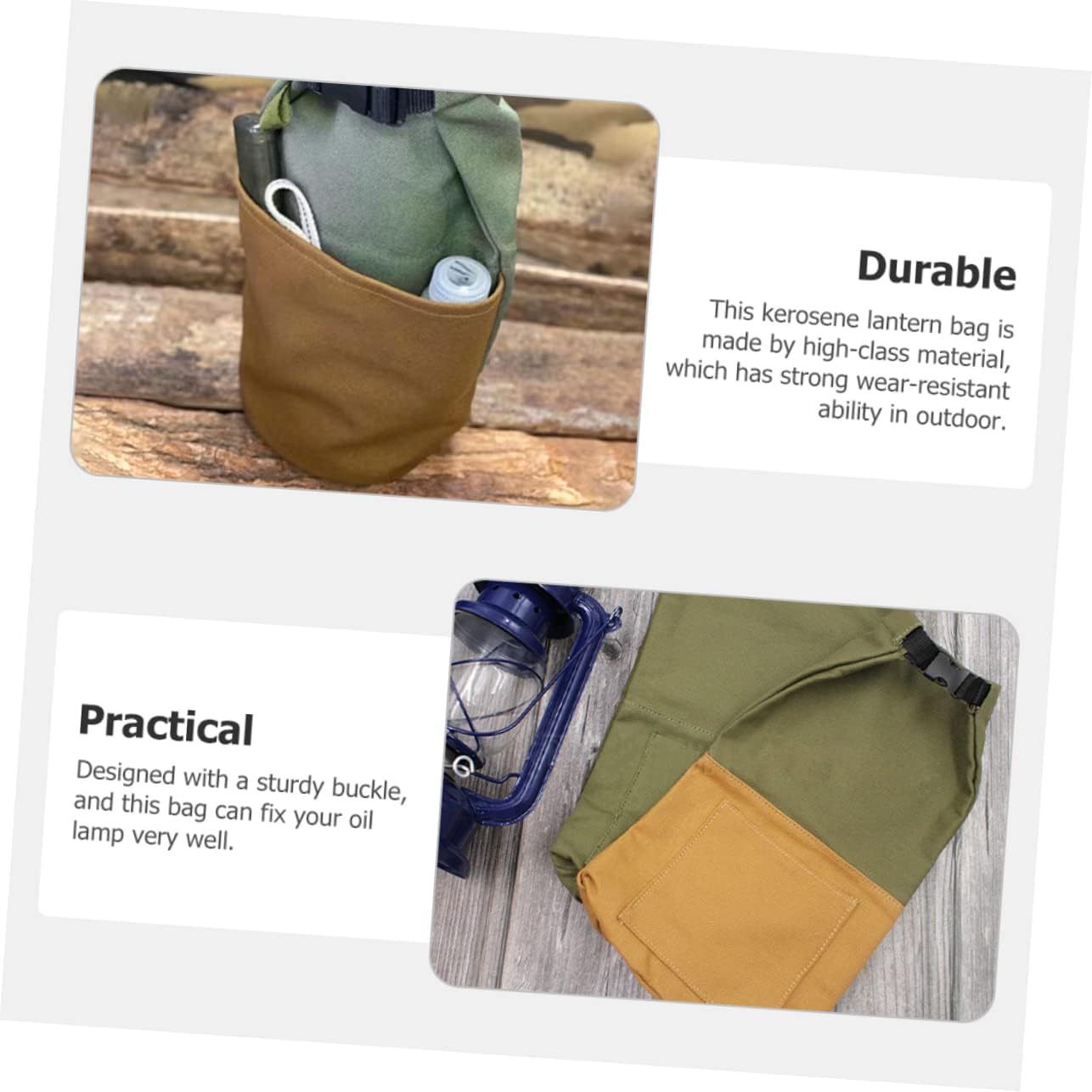 Camping Lantern, Portable Collapsible Hanging Light Essential for Home, OutdoorLantern Storage Bag Camping Lantern Kerosene Lamp Container Reusable Lamp Bag Oil Lantern Organizer Wear-resistant Lamp P