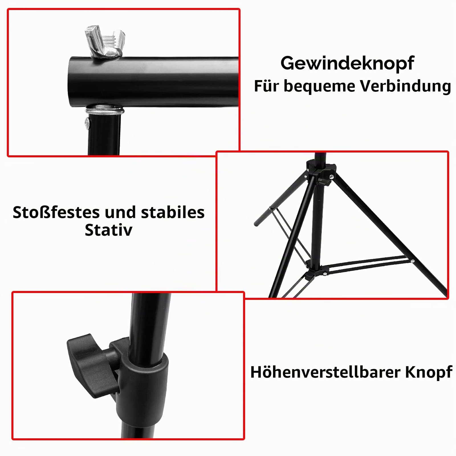 Relota Foto Hintergrund Ständer 200cm X 300cm, Verstellbarer Hintergrundsystem mit 10 Starker Klemme, Fotohintergrund Ständer, Backdrop Stand für Fotostudio, Produkt Fotografie, Video, Porträt