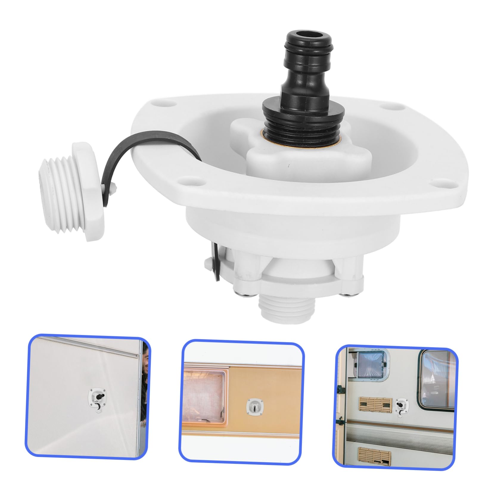 SOLUSTRE 3piezas Tapa De De Agua Para Rv y Yate De Entrada De Agua Accesorios De Modificación Para Vehículos Recreativos Diseño y
