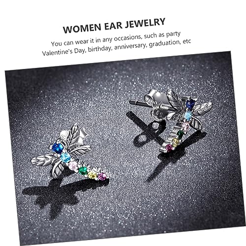 Boucles d'oreilles libellule sterling accessoire de fête pour filles