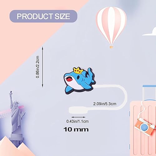 Miniatura 4 de Juego de gorras de paja de hierro para perro, compatible con copas Stanley, se adapta a popotes de 0.394 in, tapas de paja de cartón, fundas de paja