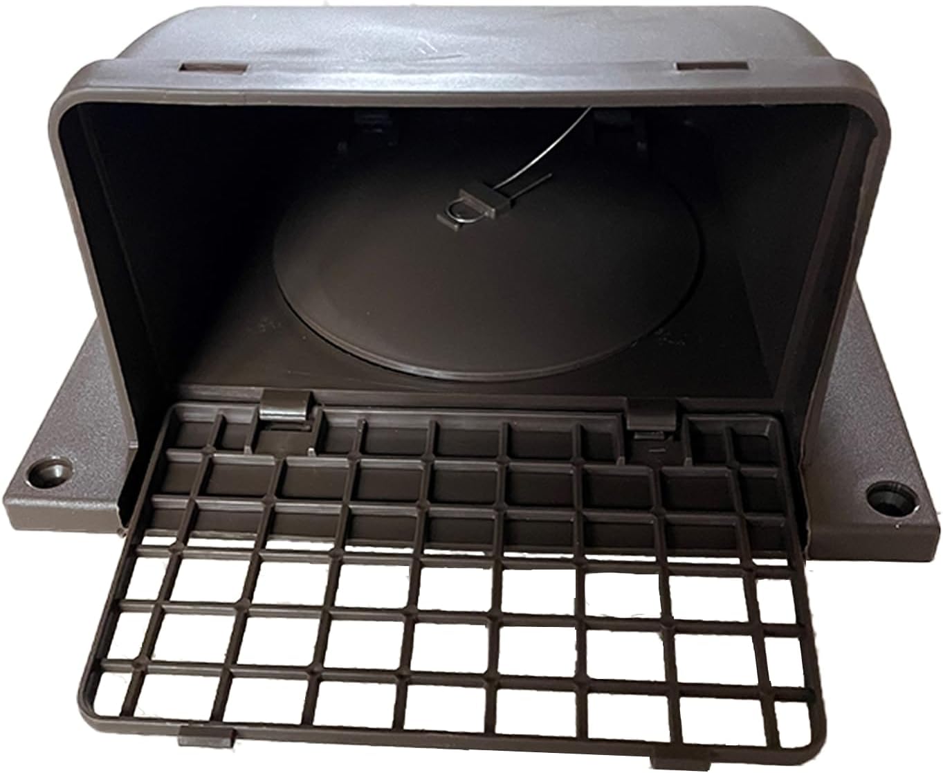 Primex Plastic Wall Cap Removable Screen Dryer Wall Vent High-Quality Easy to Install One Piece (Brown, 4")