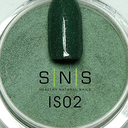 Sns Nail Dip Powder, Gelous Color Dipping Powder - Enchanted Forest (Green/Shimmer) - Long-Lasting Dip Nail Color Lasts 14 Days - Low-Odor & No Uv Lamp Needed - 1 Oz #TOP1