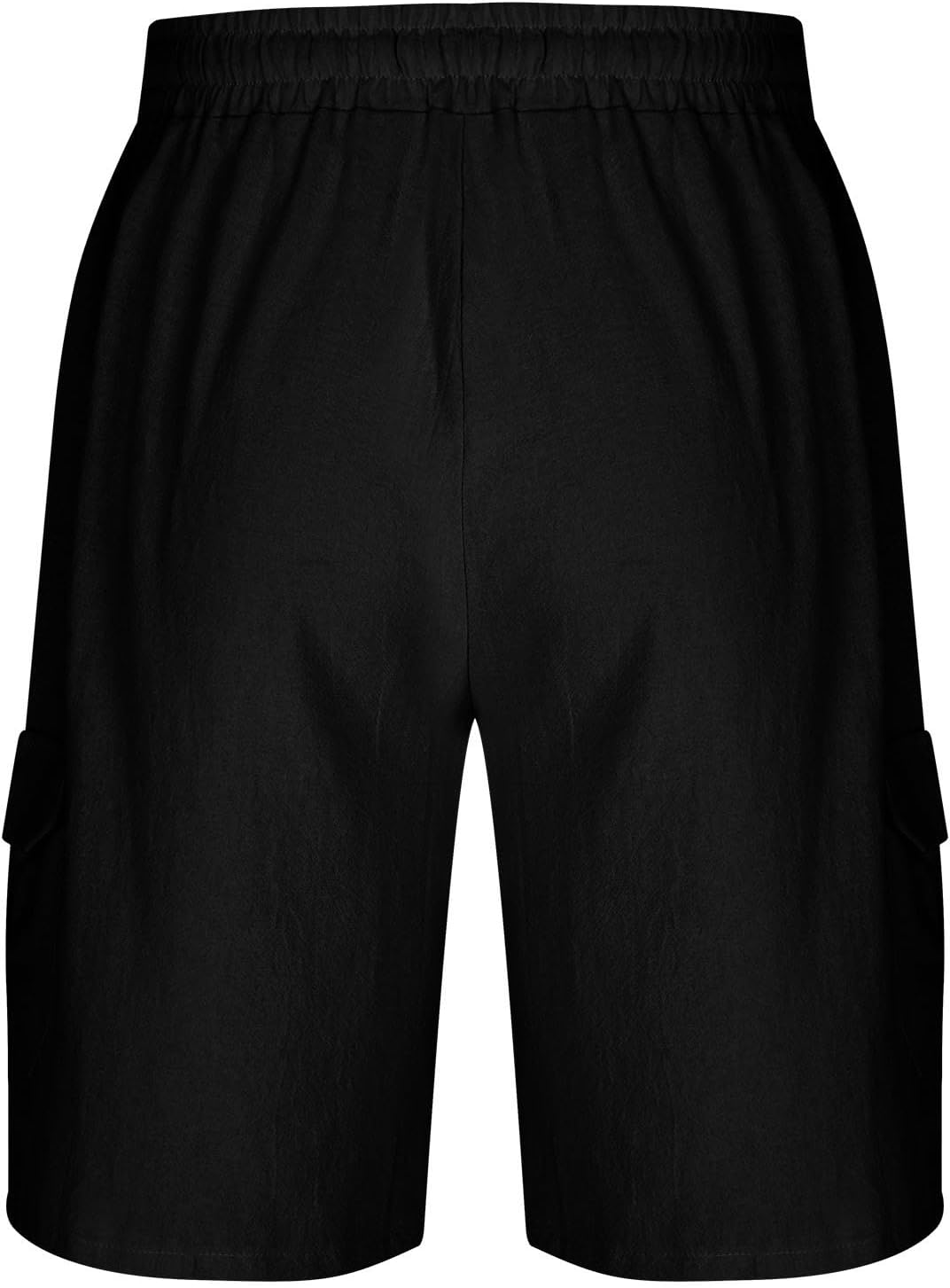 Mens Cargo Shorts Lightweight Casual Straight Leg Short Pants Drawstring Outdoor Hiking Utility Shorts