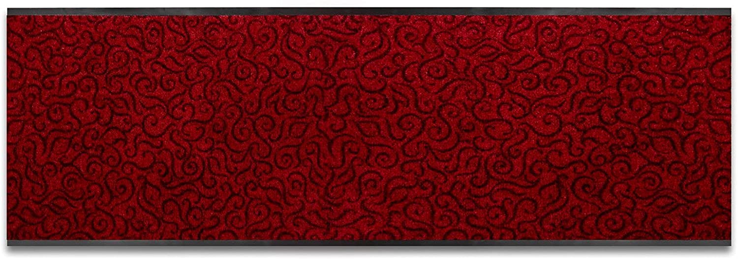 Zerbino Tango Casa Pura – 100% Polipropilene, Antiscivolo, Righe Rosse, Pelo Corto 3 Mm, 4 Colori E Misure, Per Interni