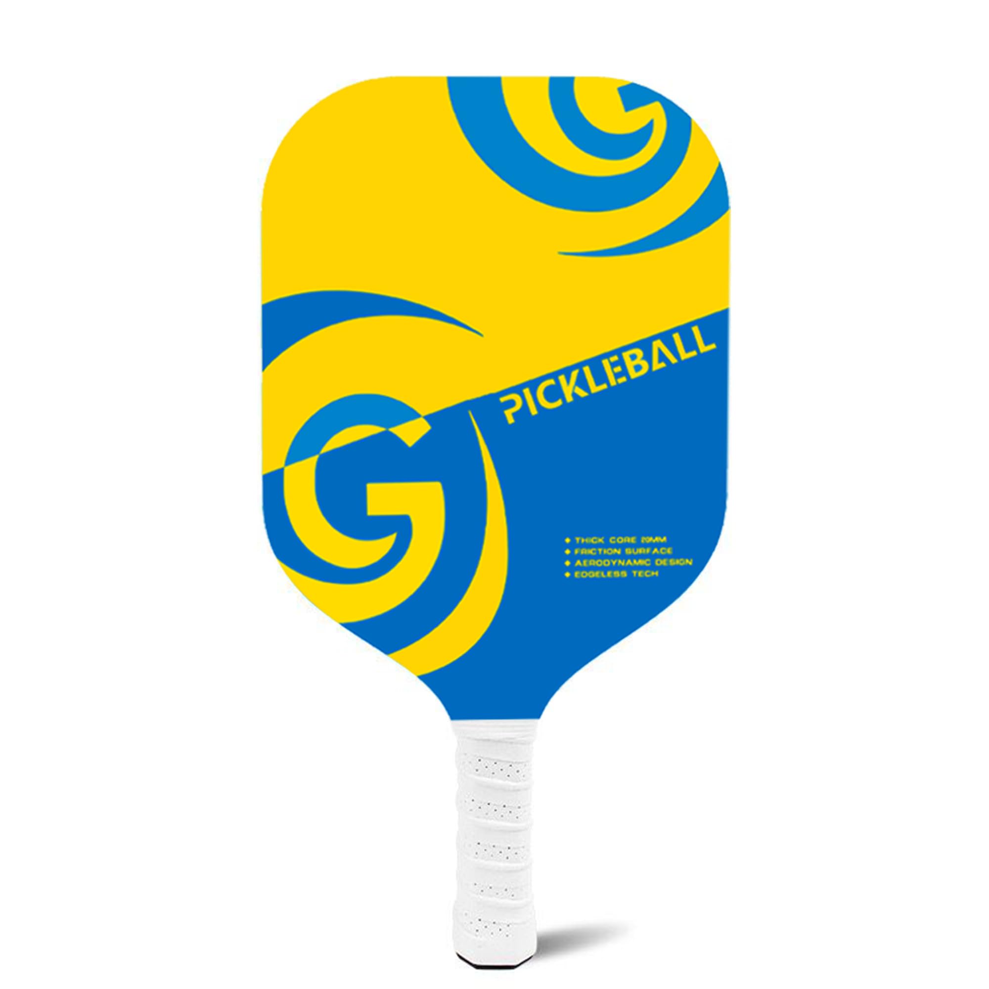 Pickleball Paddles Carbon Fiber, Raw Carbon Fiber Surface (CFS) High Grit & Spin, with 16MM Polypropylene Honeycomb Core Pickleball Racket