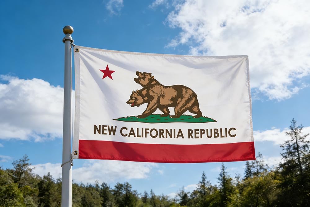 NCR Flag New California Republic Banner for Indoor Outdoor Dorms Homes Party Game 3x5 Ft - Image 2