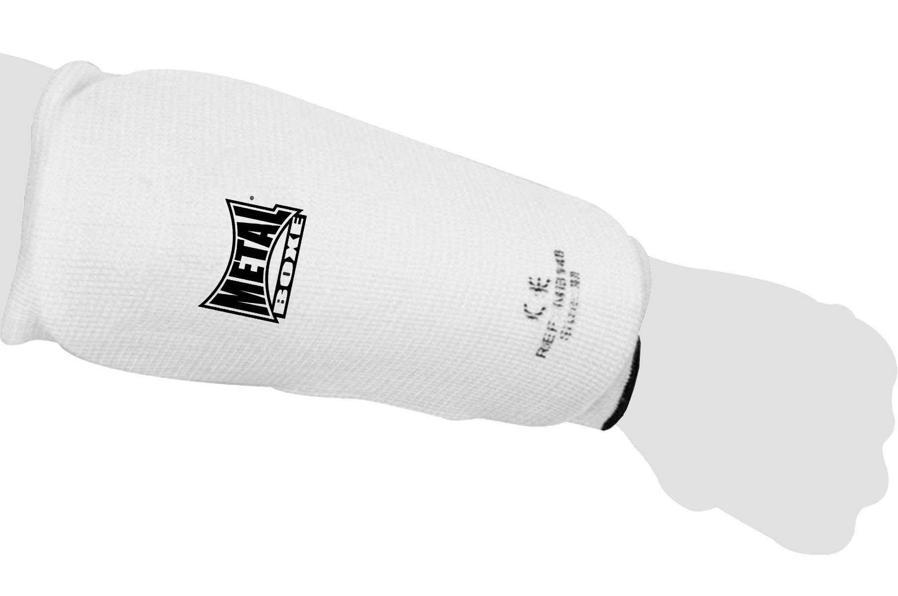 Metal Boxe Guard Forearm Cotton, Black - Image 2