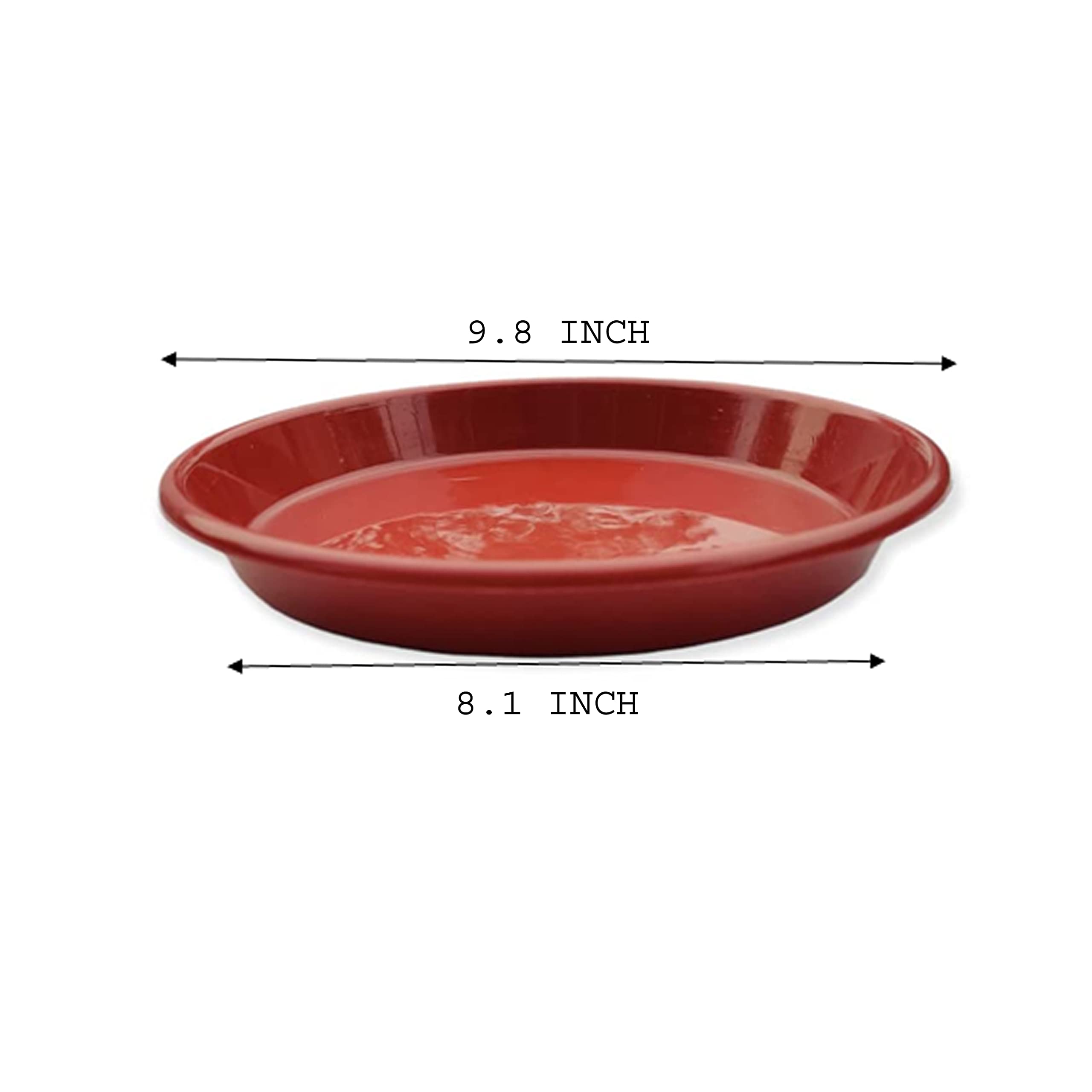 ZEONELY MART Brown Plant Saucers - 6 Pack -3