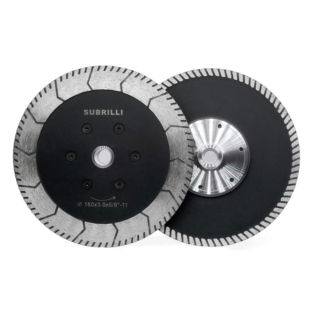 7" Diamond Saw Blade Cutting Grindng Disc with 5/8-11 Flange Sharpen Granite Marble Concrete