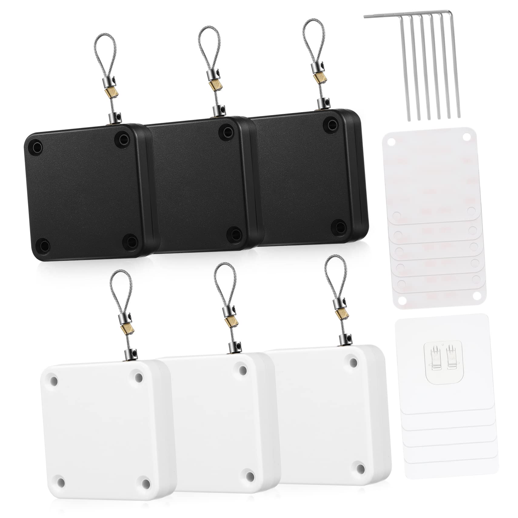 Fermeture automatique de porte à tensions variées : lot de 6 boîtiers sans trou