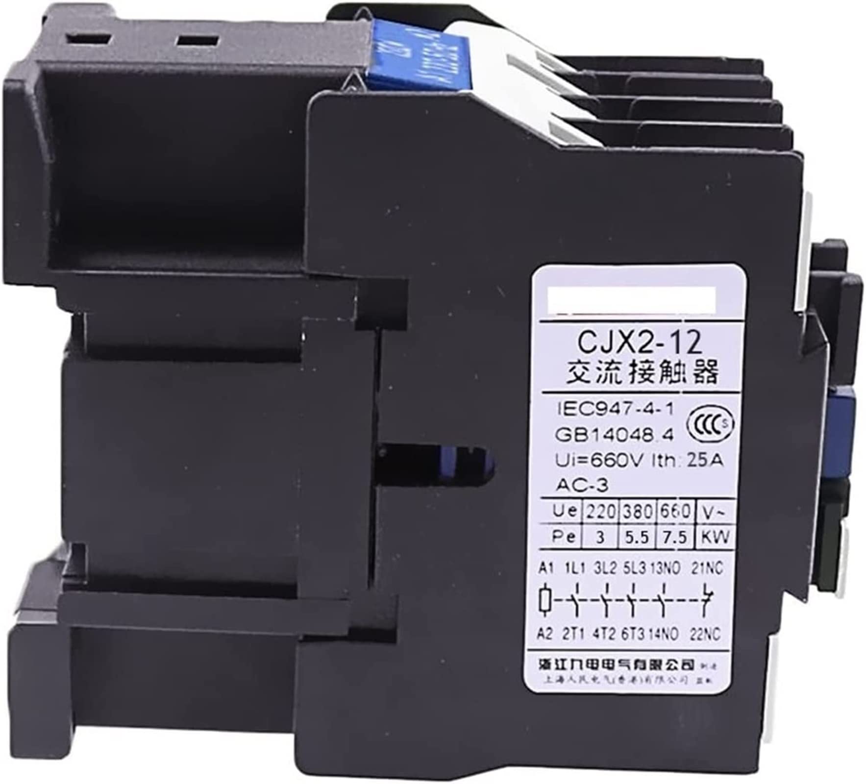 Relé de Arranque electrónico relé CJX2-1210 contactor AC 25A Voltaje Opcional LC1-D 24V 36V 48V 110V 220V 380V reemplazo(Ac36v)