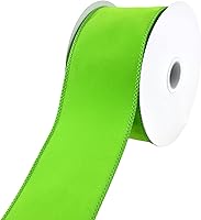 Vista 11 de Homeford Christmas Royal Velvet - Cinta con alambre sólido, 2-1/2 pulgadas, 10 yardas, verde esmeralda