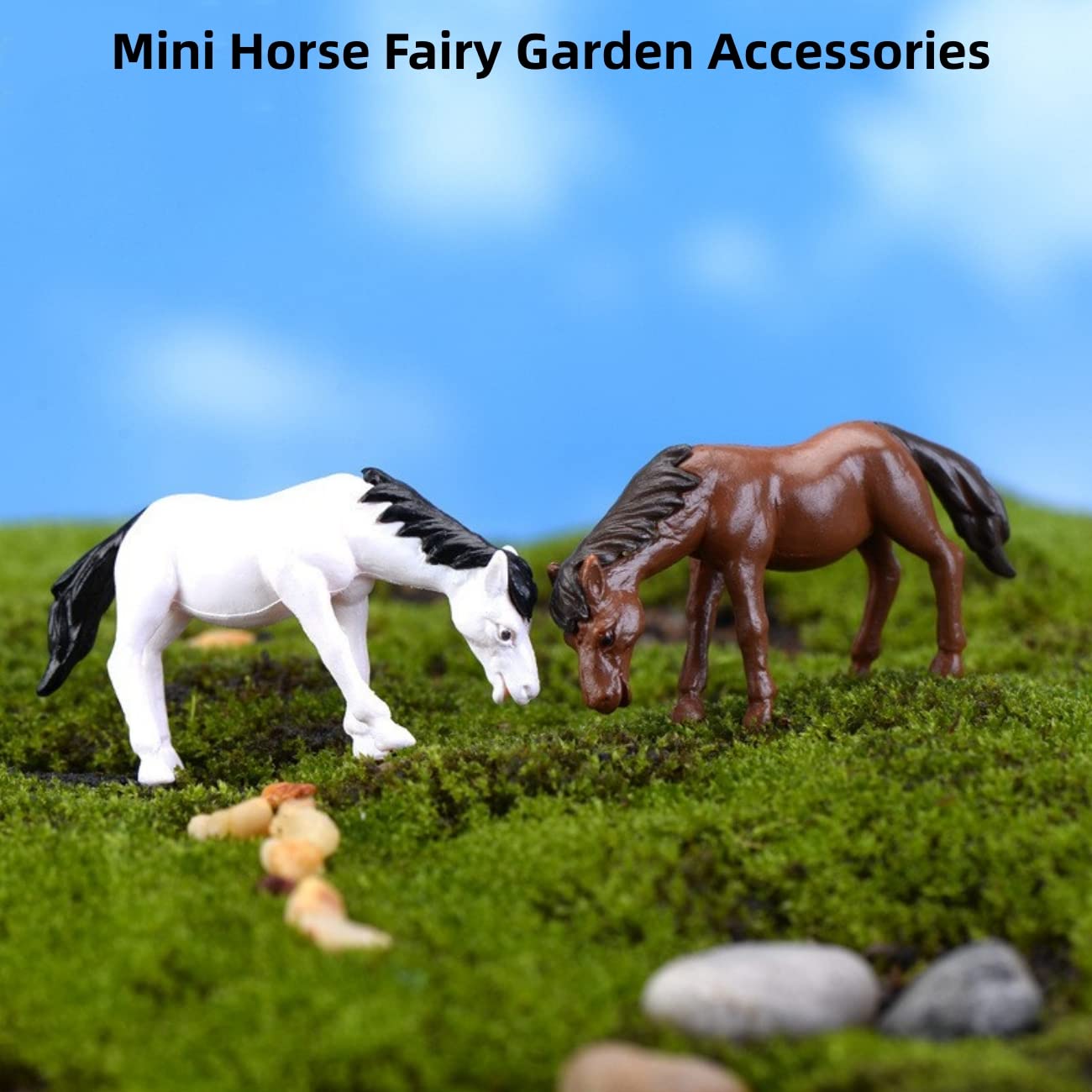 Nilpferd-Feengarten-Zubehör – 6 Miniatur-Figuren Aus Harz, Für Deko, Bonsai & Mikrolandschaften