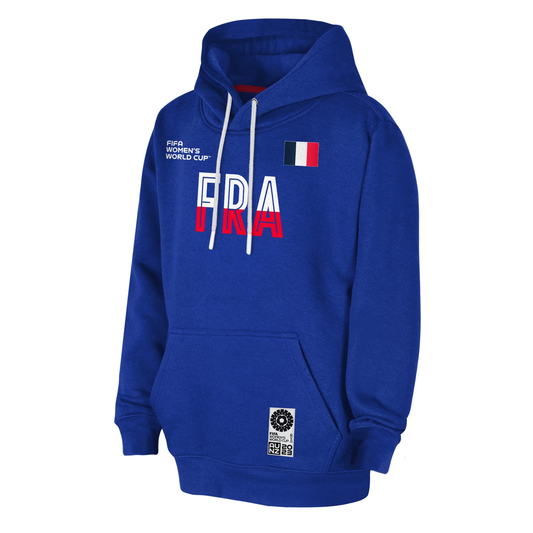 FIFA Official 2023 Women's Football World Cup Adult Team Hoodie, France, Blue, Medium