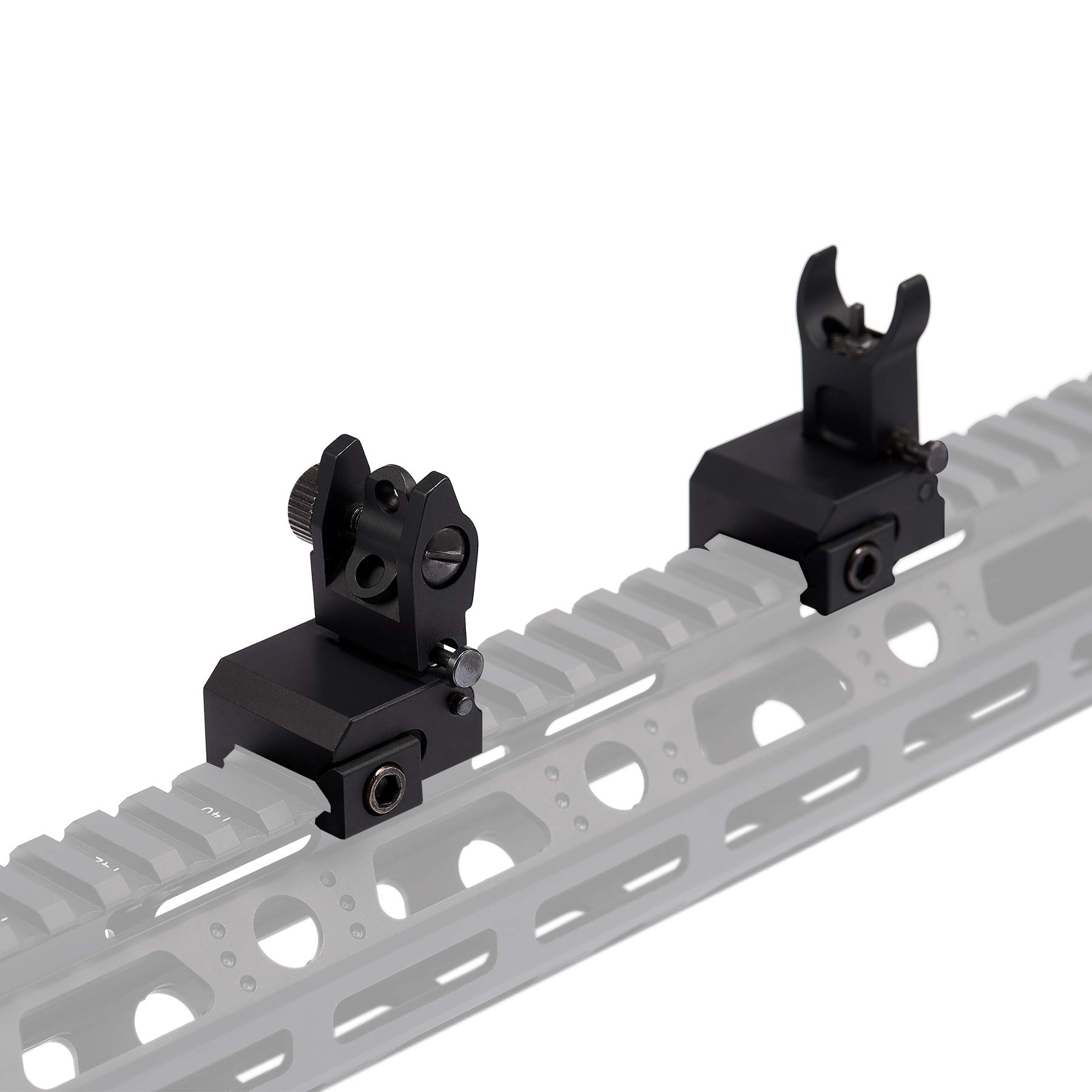 Mil Spec Flip Up Iron Rear/Front Sight Mount Set FR19