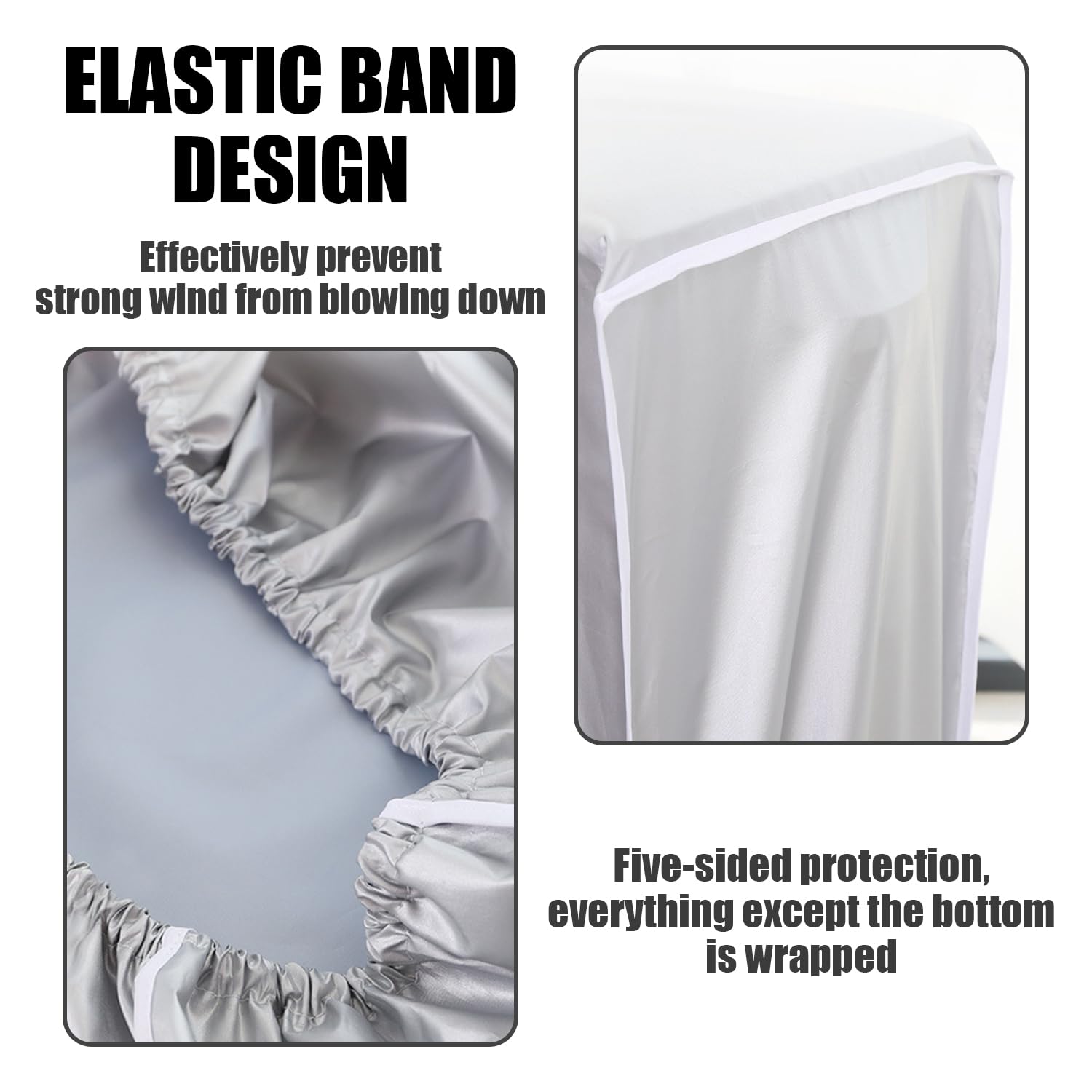 Copertura Per Condizionatore Esterno 80x28x54cm - Silver Antipioggia E UV - Foto 2