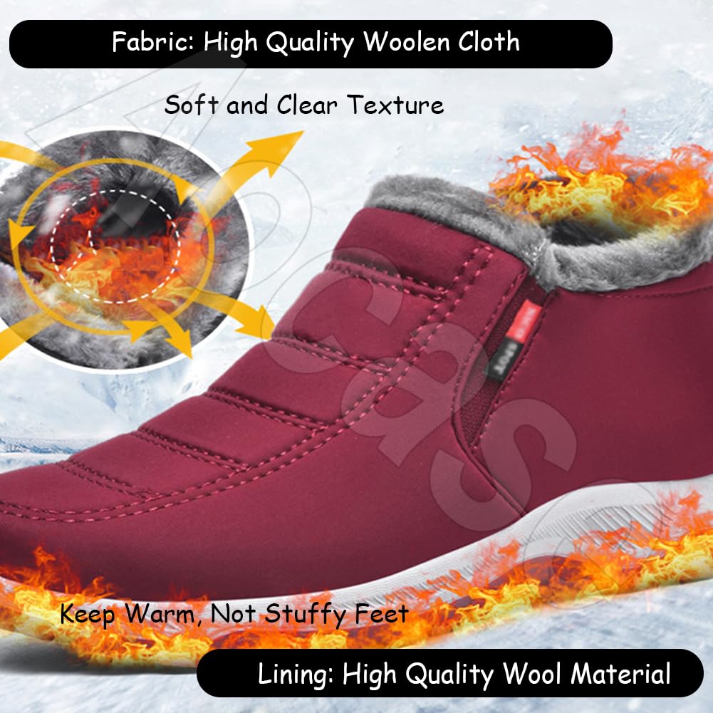 Zapatos Especiales para Juanetes de Mujer Invierno Cálidas Zapatillas Especial para Caminar Extra Ancho Antideslizantes y Cómodos